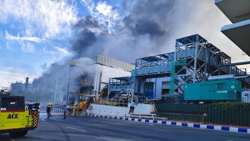 BREAKING! Fire Erupts at Tata Electronics Factory in Hosur