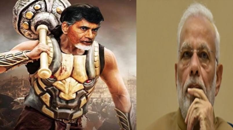 Narendra Modi compared Chandrababu Naidu as traitor like 'Bhallaladeva'