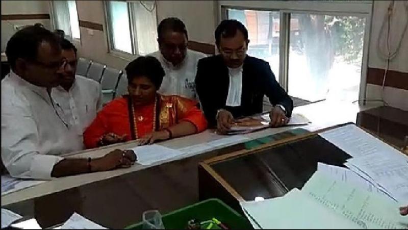 Sadhvi Pragya filed her nomination today; detail will be filling tomorrow