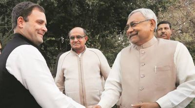 Why did Nitish's party thank Congress President Rahul Gandhi?