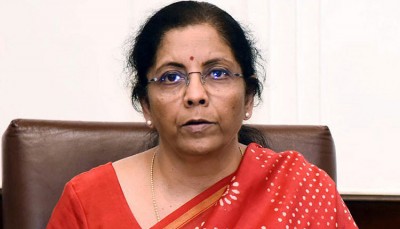 Finance Minister Nirmala Sitharaman lays stone for khadi workers' shed in Ponduru