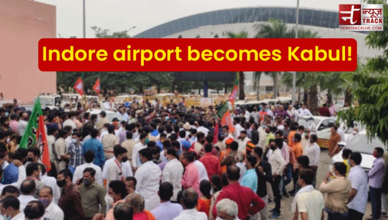 VIDEO: Indore airport becomes Kabul as Scindia arrived!