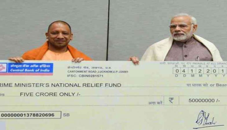 Uttar Pradesh CM donates Rs.5 Cr to cyclone victims of ockhi