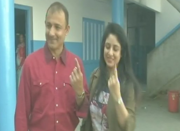 Former cricketer also cast his vote in Gujarat election