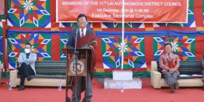 Manghmunga Chinzah sworn-in as new Lai Autonomous District Council CEM