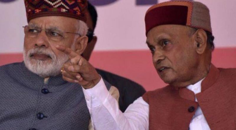As Himachal starts Counts, PK Dhumal Shares An Old Photo With PM Modi