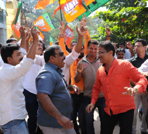 Pics of the day: Amazing pics of BJP rejoicing throughout India