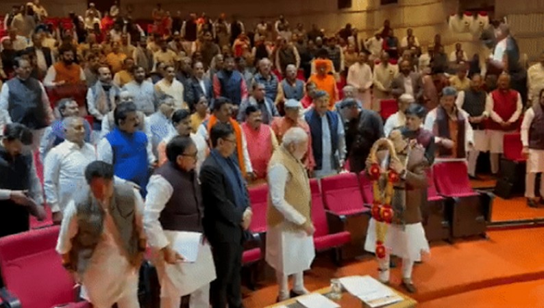PM Modi Chairs BJP Parliamentary Meeting Amidst Opposition Suspensions