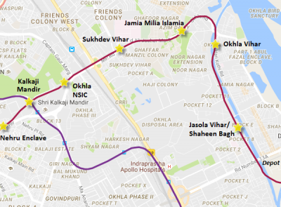 Chief Minister Yogi Adityanath and PM Modi will inaugurate Noida-Kalkaji Metro line.