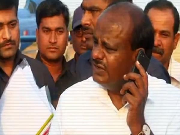 Watch -Karnataka CM HD Kumaraswamy  caught on camera instructing  'shoot mercilessly' orders
