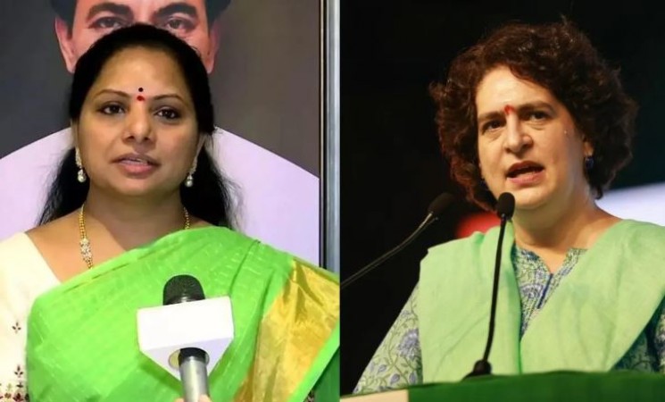 BRS MLC K Kavitha Questions Priyanka Gandhi's Role in State Scheme Inauguration