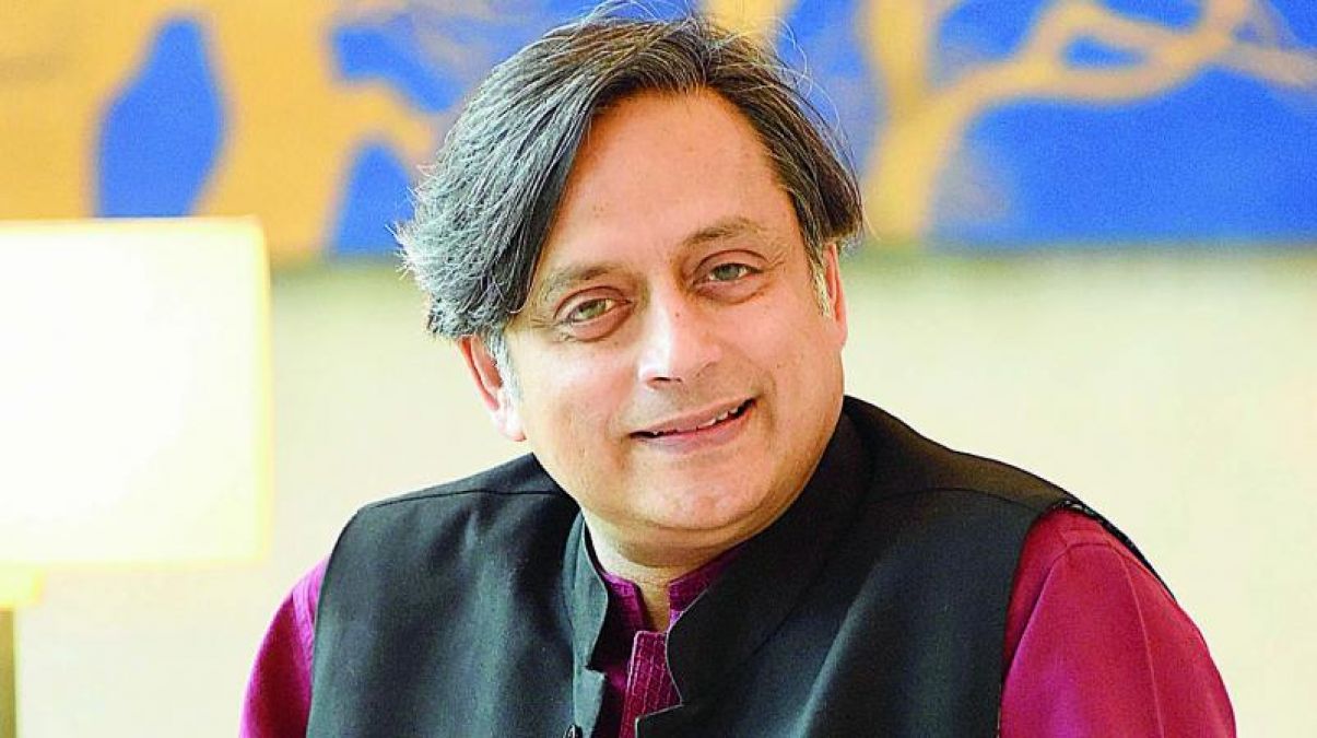Fuel price protest: Shashi Tharoor pulls autorickshaw with rope against soaring fuel prices