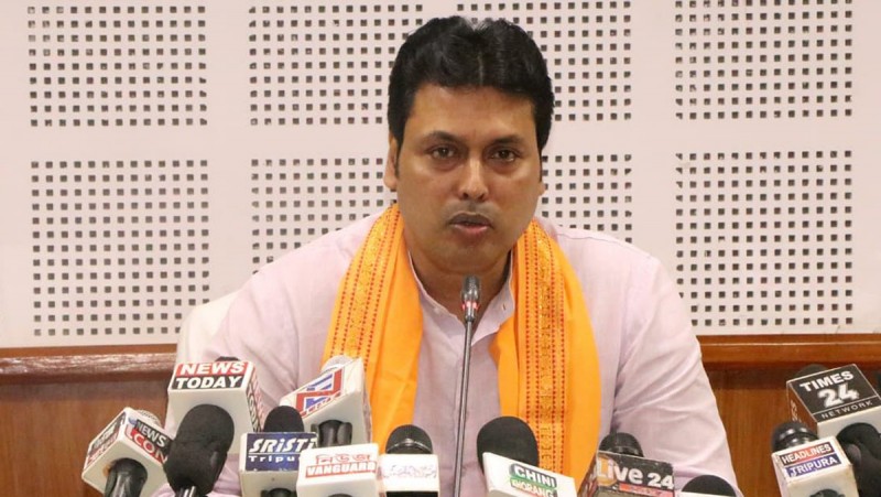 Tripura Cong-BJP clash: CM Biplab Deb says no one will be spared