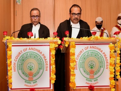 Joymalya Bagchi takes oath in as Andhra Pradesh High Court judge