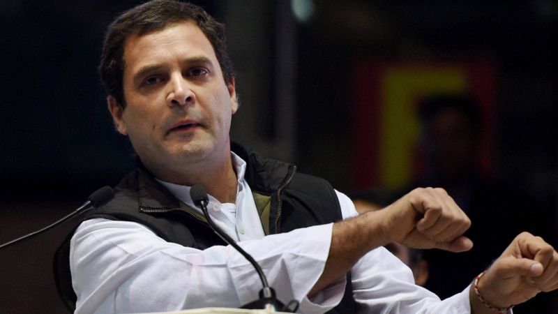Rahul Gandhi cracked a sneer over Modi-Jaitley final Budget and GDP growth