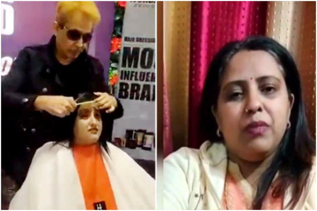 Jaged Habib, a BJP leader and hair stylist, spits on a woman's hair, case registered
