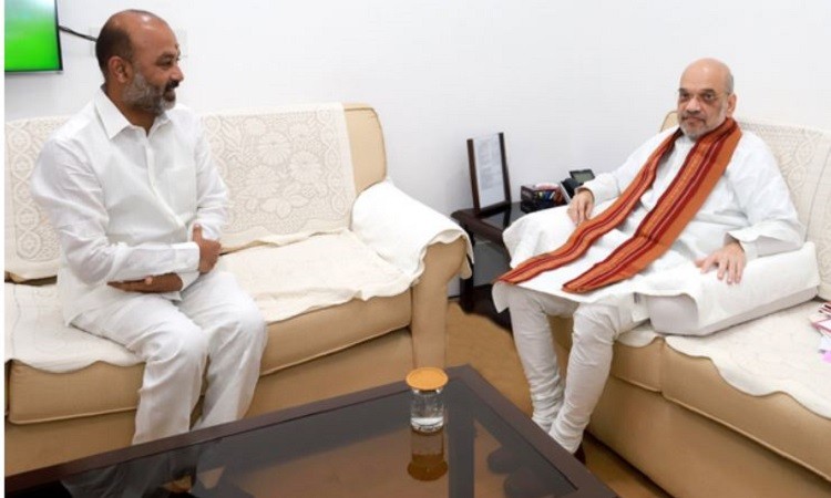 Telangana: Sanjay Bandi met Amit Shah ahead of Assembly elections