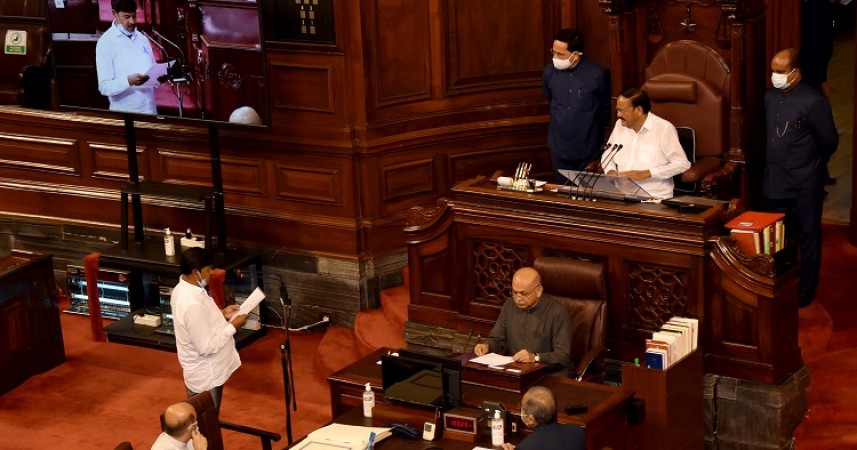 Rajya Sabha adjourned till Mid-noon over Opposition ruckus