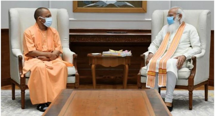 PM  Modi Meets Yogi Adityanath,  Ayodhya Projects reviewed