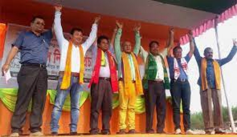 Assam Political party Bodoland people’s Front join hands with Congress