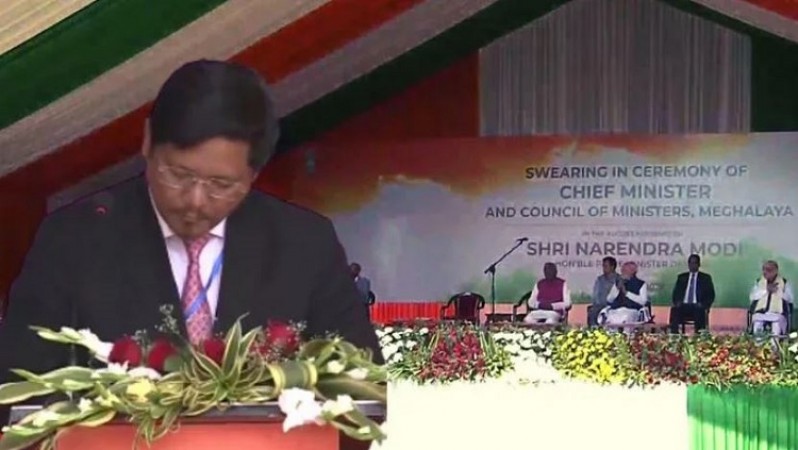 Conrad Sangma takes oath as Meghalaya CM for 2nd term