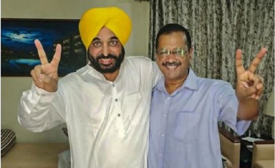 Bhagwant Mann will meet with Kejriwal in Delhi, invite him for oath ceremony