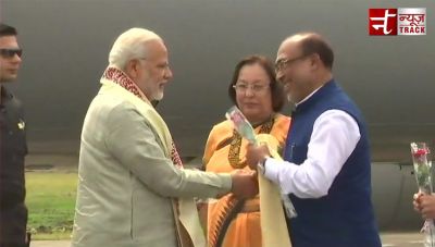 PM Modi arrives Manipur to address the 105th session of the Indian Science Congress