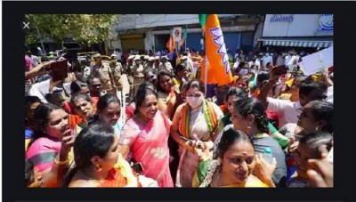 मतदाताओं को लुभाने के लिए भाजपा नेता खुशबू सुंदर ने किया ऐसा की हर कोई रह गया दंग