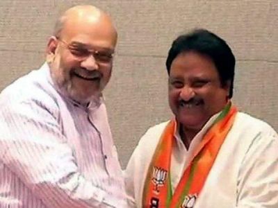 TRS MP Jithender Reddy joins BJP in presence of Amit Shah
