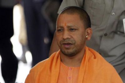 Yogi Aditya Nath enters Chief minister official residence in Lucknow today