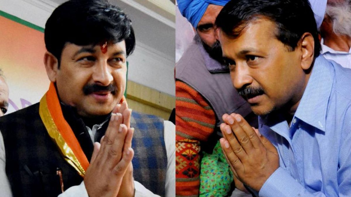 CM Arvind Kejriwal calls Bjp leader Manoj Tiwari as 