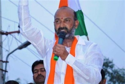 Telangana BJP State president launch one day protest against TMC post poll violence