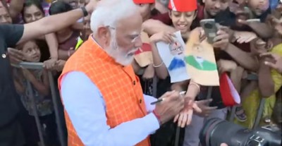 PM Modi Receives Warm Welcome in Ahmedabad: Voting Day Excitement