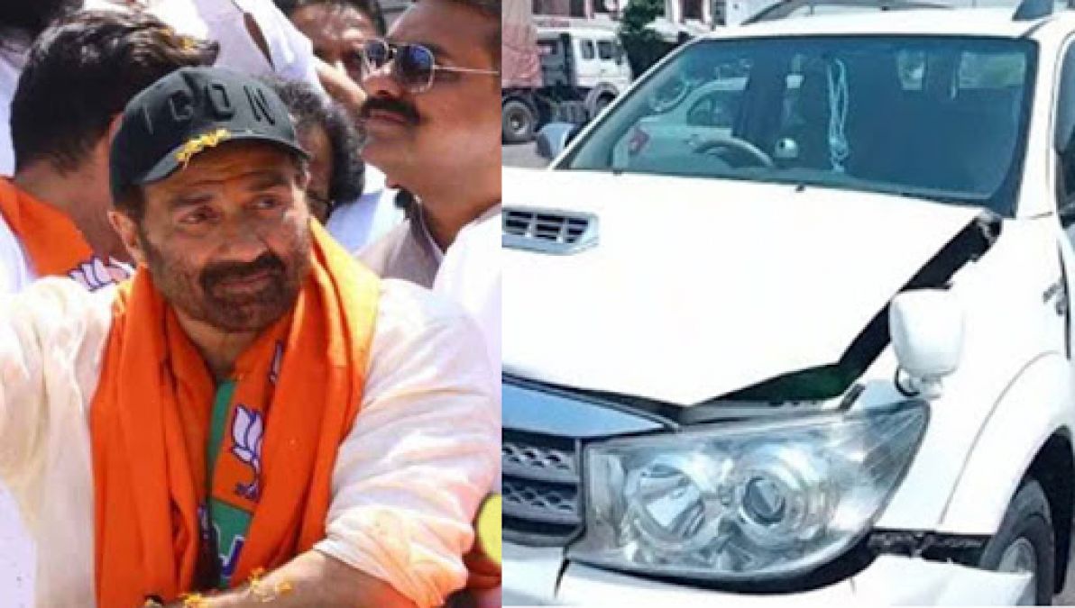 Sunny Deol's car meets with accident near Gurdaspur National Highway