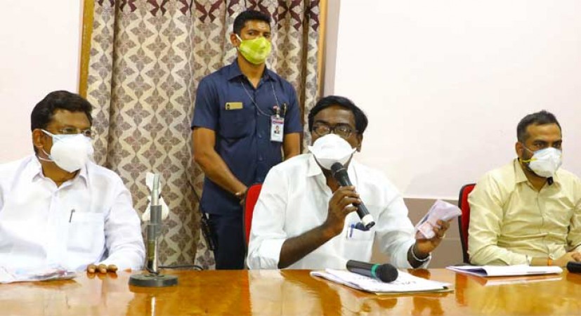 परिवहन मंत्री पी अजय कुमार ने जिले में सुलझाया मेडिकल ऑक्सीजन का मामला