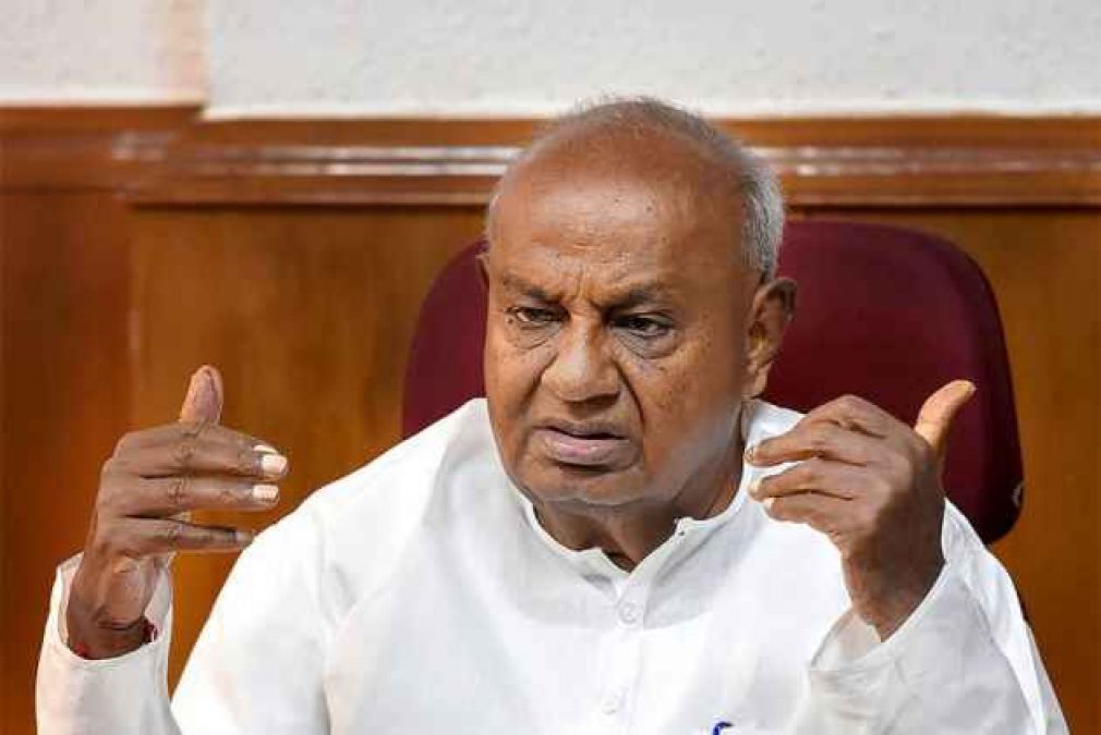 We are with Congress; I do not want to speak anything more: HD Deve Gowda