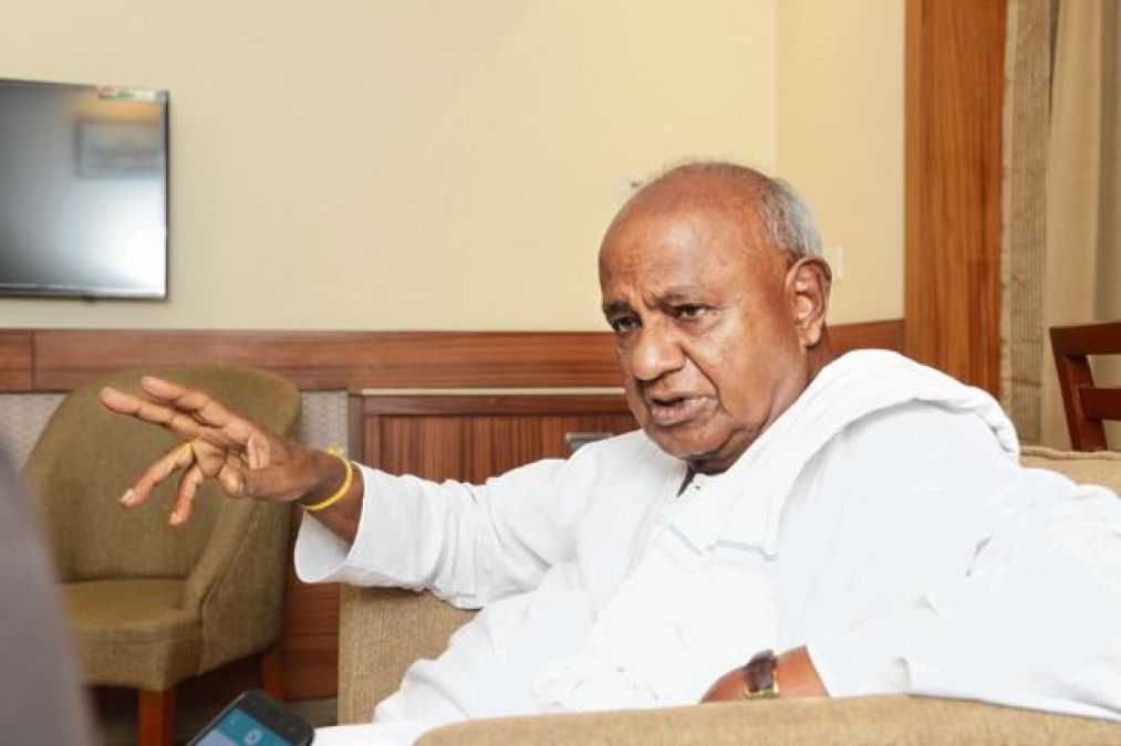 We are with Congress; I do not want to speak anything more: HD Deve Gowda