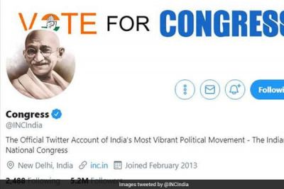 After Godse row, Cong switches to Mahatma Gandhi on FB & Twitter