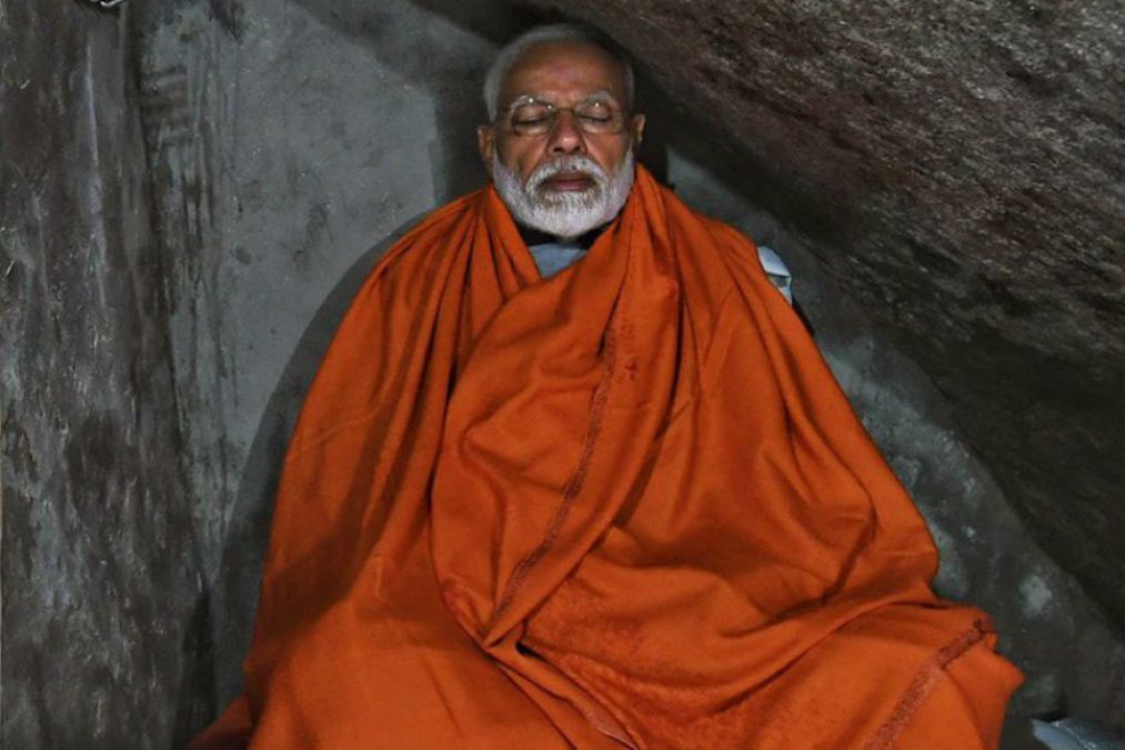 PM Modi urges the nation to vote, after 15-hour meditation at the holy cave