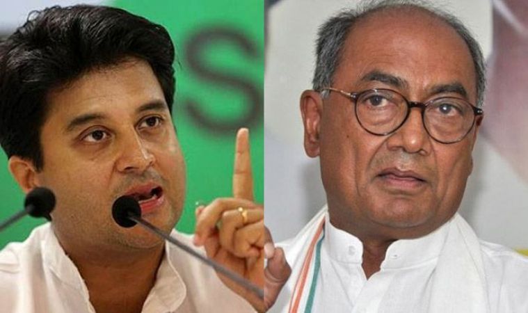 MP polls 2018 : Dispute between Digvijaya Singh and Jyotiraditya Scindia divides Congress
