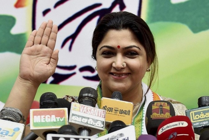 Khusbhu Sundar dropped from AICC TN spokesperson and she quit the party