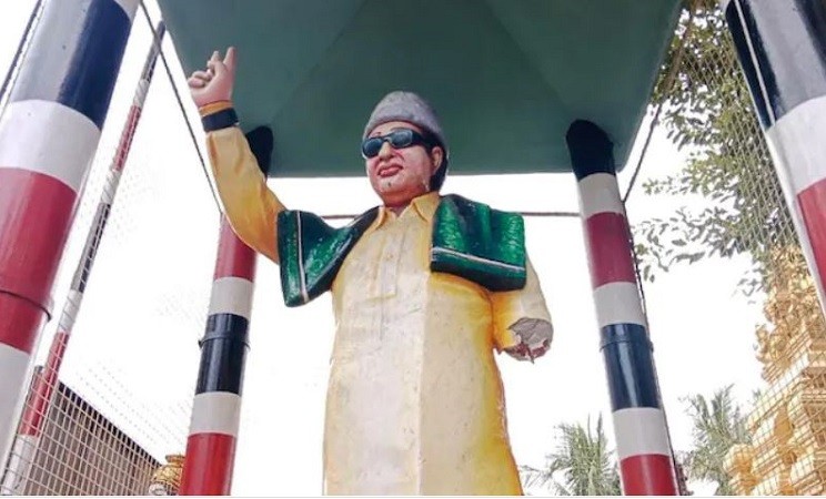 MGR's statue vandalised in Cuddalore, Chennai