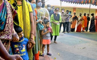 Voting took place in Andhra Pradesh's Badvel assembly seat amid tight security arrangements