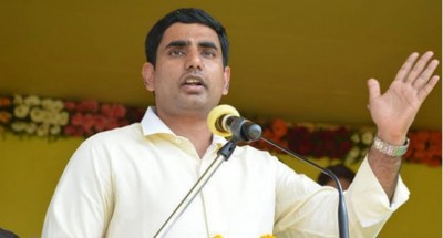 Nara Lokesh said that the state was damaged by unseasonal rains and floods