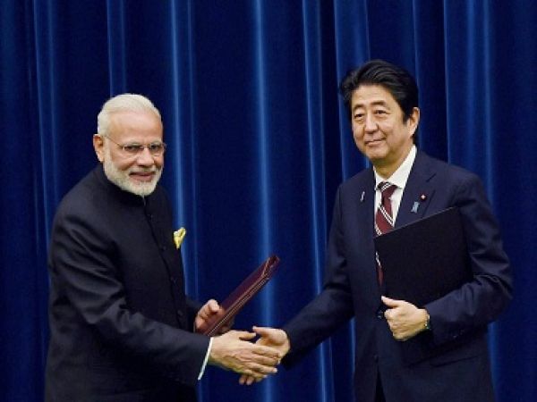 Modi 's grand hosting for Japneese PM Shinzo Abe