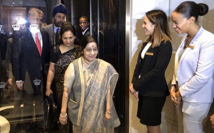 Sushma Swaraj in NY:  72nd session of United Nations General Assembly