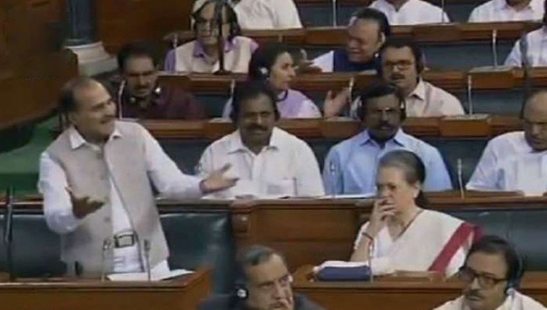 Video: संसद में अधीर रंजन को निर्देश देती दिखीं सोनिया गांधी, जानिए क्या कहा ?