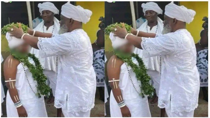 Priest in Ghana Marries Young Girl in Traditional Ceremony