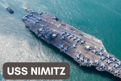 Joint military exercises between the US Navy and South Korea and Japan have begun with the USS Nimitz lead