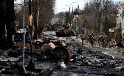 Russia blames Ukraine for shooting civilians in Bucharest.